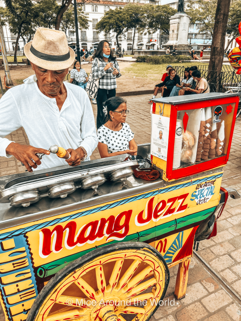 Mango icecream at Rizal Park Manila Philippines Mice Around the World